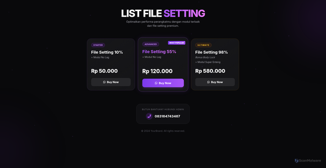 Security scan screenshot of https://moduledhg-trssog0ctm.edgeone.app/