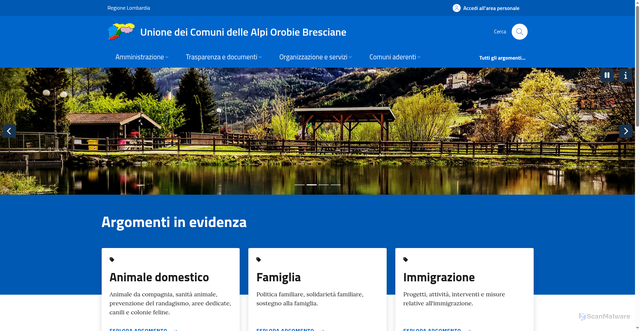 Security scan screenshot of ingestion.webanalytics.italia.it