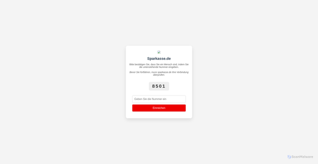 Security scan screenshot of https://maxibrant.com/de/sparkasse_Online-Banking.php