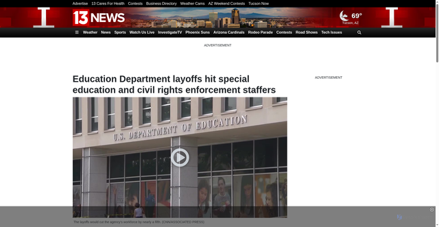 Security scan screenshot of https://www.kold.com/2025/10/13/education-department-layoffs-hit-special-education-civil-rights-enforcement-staffers/