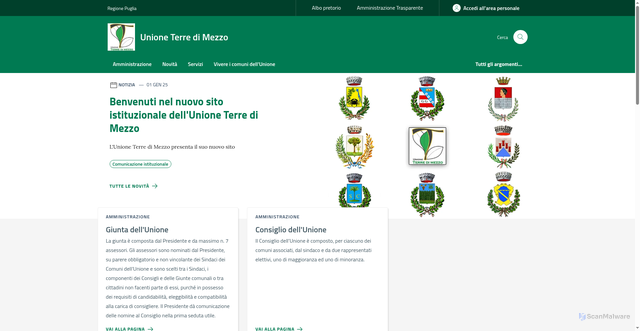Security scan screenshot of https://www.unioneterredimezzo.le.it