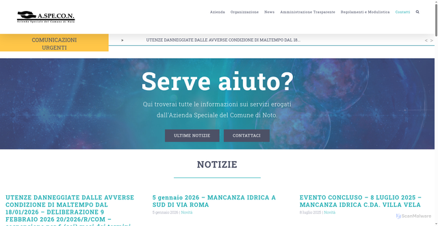 Security scan screenshot of https://www.aspecon.com/