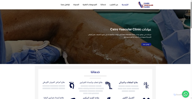 Security scan screenshot of https://cairovascularclinic.com