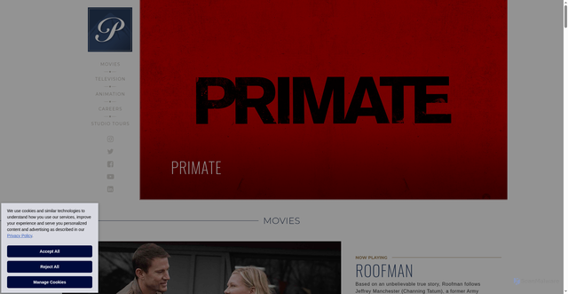 Security scan screenshot of https://www.paramountpictures.com/