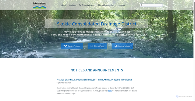 Security scan screenshot of https://skokiescdd.gov/