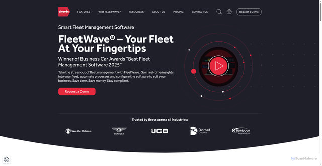 Security scan screenshot of https://uspod002.chevinfleet.com