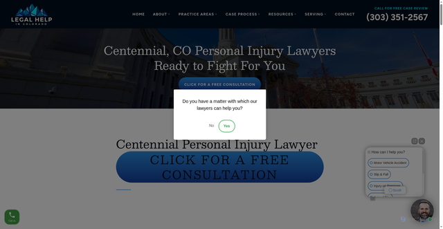 Security scan screenshot of https://www.helpincolorado.com/centennial-personal-injury-lawyer/