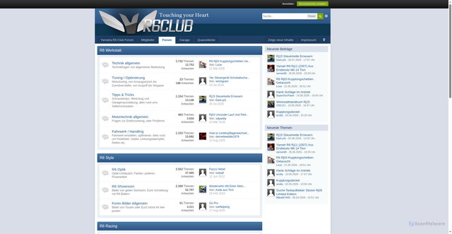Security scan screenshot of https://r6club.de