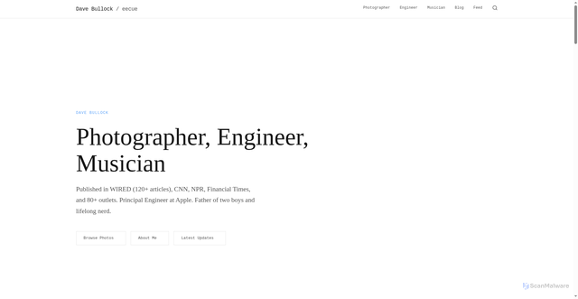 Security scan screenshot of https://eecue.com