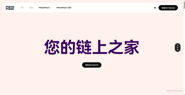 Security scan screenshot of https://metamask.sale/developer/web3-services