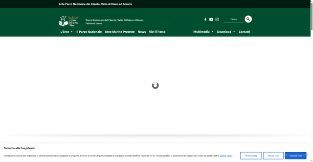 Security scan screenshot of https://www.cilentoediano.it/