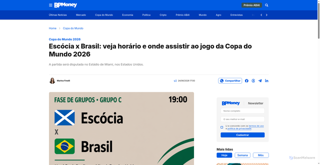 Security scan screenshot of https://bpmoney.com.br/copa-do-mundo/escocia-x-brasil-veja-horario-e-onde-assistir-ao-jogo-da-copa-do-mundo-2026/
