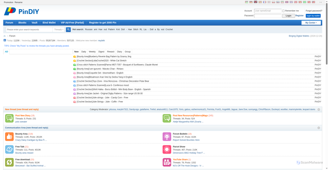 Security scan screenshot of https://pindiy.com