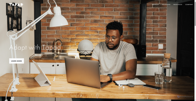 Security scan screenshot of https://tapad.com/