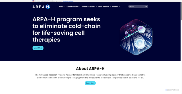 Security scan screenshot of https://arpah.gov/