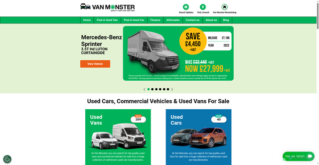 Security scan screenshot of https://www.vanmonster.com