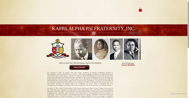 Security scan screenshot of https://www.atlantaalumni1924.com/fraternity