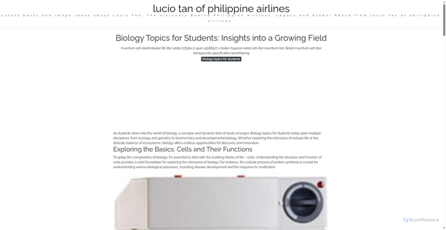 Security scan screenshot of https://urbandailyverse-dpi45pewyddw.edgeone.app/biology-topics-for-students.html