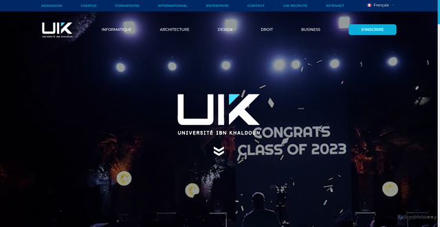 Security scan screenshot of https://uik.ens.tn/