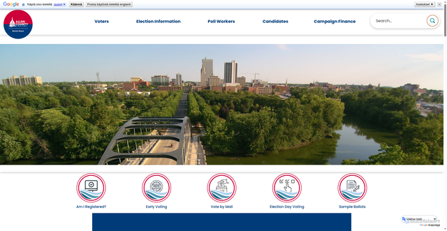 Security scan screenshot of https://www.allencounty.in.gov/889/Election-Board