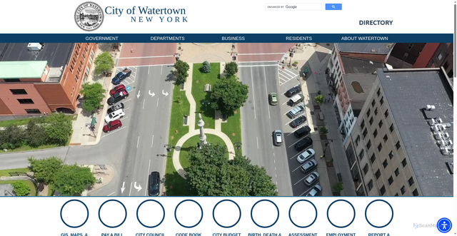 Security scan screenshot of https://www.watertown-ny.gov/