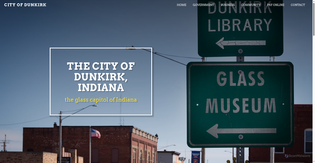 Security scan screenshot of https://dunkirkin.gov/