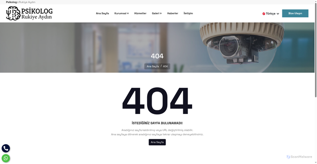 Security scan screenshot of https://psikologrukiyeaydin.com/assets/css/Layer%204.html