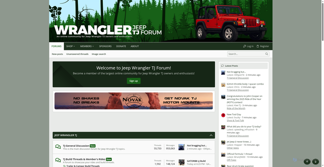 Security scan screenshot of https://wranglertjforum.com