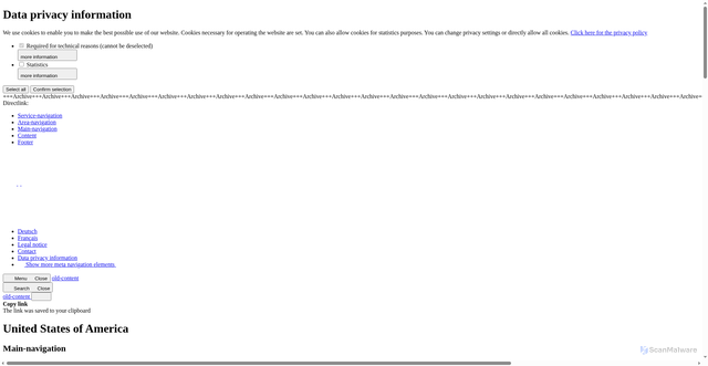 Security scan screenshot of https://www.bundesregierung.de/breg-en/service/archive/archive/united-states-of-america-399294