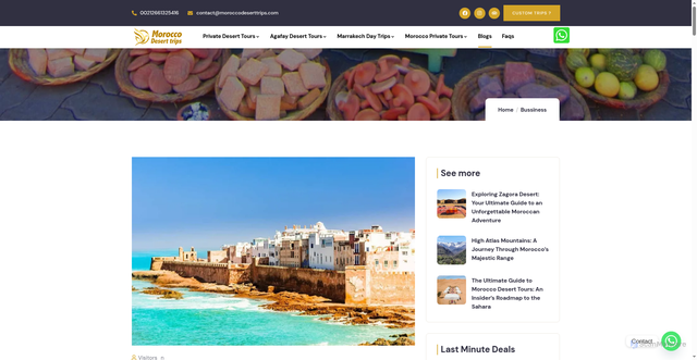 Security scan screenshot of https://moroccodeserttrips.com/2025/12/21/where-is-morocco/