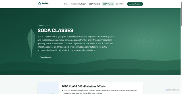 Security scan screenshot of https://sodaregistry.pages.dev/sodaclasses