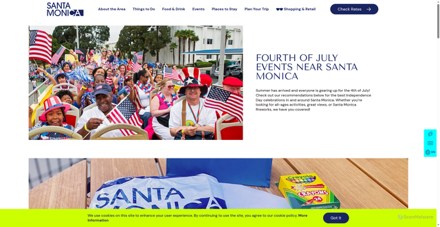 Security scan screenshot of https://www.santamonica.com/things-to-do/fourth-of-july/