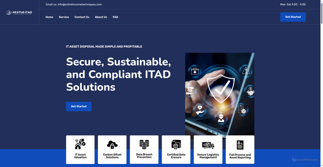 Security scan screenshot of http://onlineincometechniques.com/