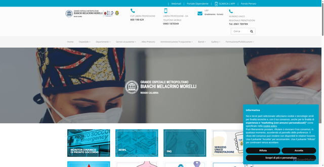 Security scan screenshot of https://www.gomrc.it/