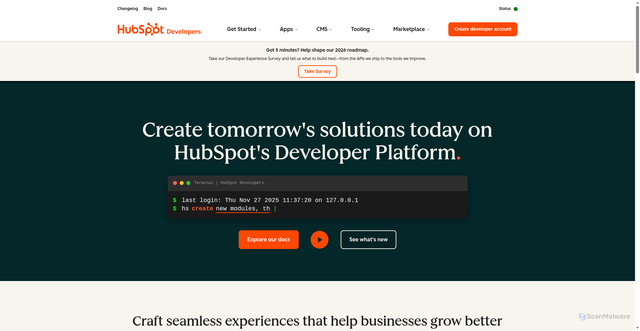 Security scan screenshot of https://api-eu1.hubapi.com/
