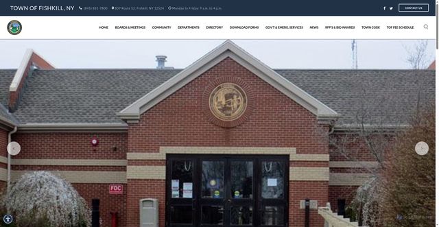 Security scan screenshot of https://fishkill-ny.gov/