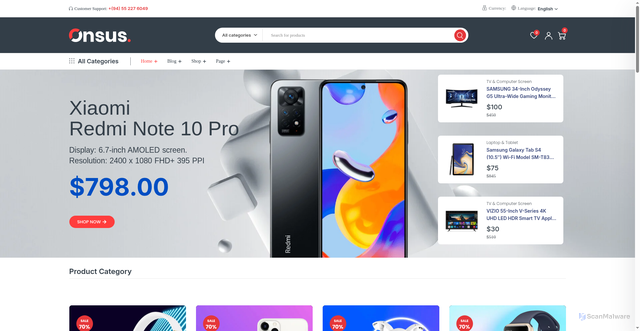 Security scan screenshot of https://marliyas.com/home-06/