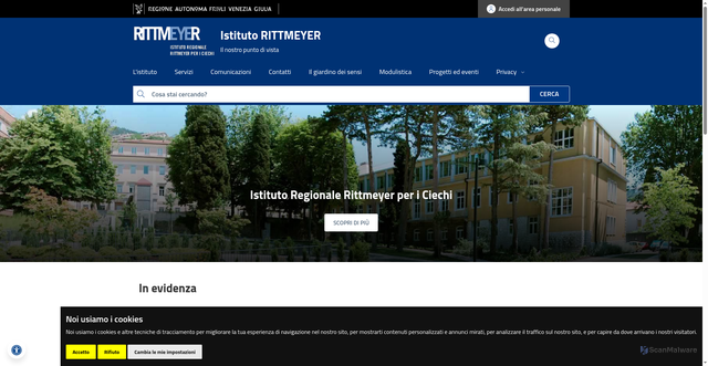 Security scan screenshot of https://www.istitutorittmeyer.it/