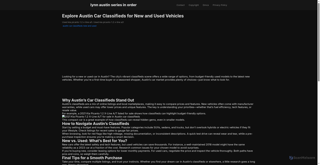 Security scan screenshot of https://rantautrendhub-dpvxrf54kad0.edgeone.app/austin-car-classifieds-new-and-used.html