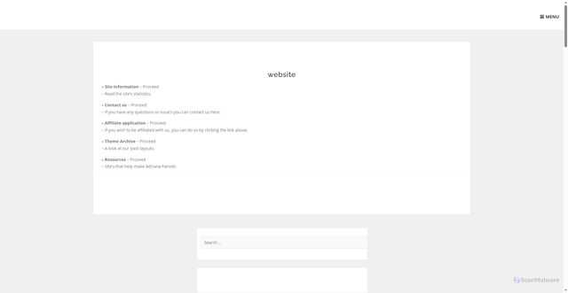 Security scan screenshot of adrianafansite.com