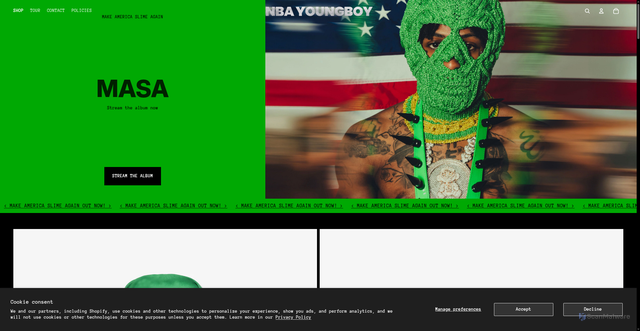 Security scan screenshot of https://shop.youngboynba.com/?srsltid=AfmBOorSyXe2bK4Nr3ur_OfAstZY7Cr8iQ9axIKvBd3cxzQ_HqE7HLCX