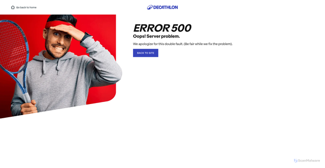 Security scan screenshot of https://login.decathlon.net
