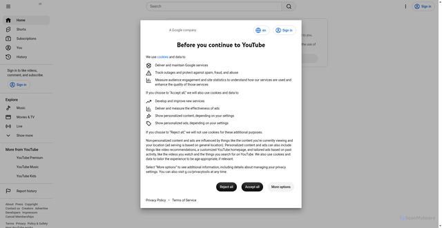 Security scan screenshot of https://aazeme.shop/