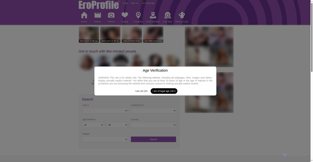 Security scan screenshot of https://www.eroprofile.com