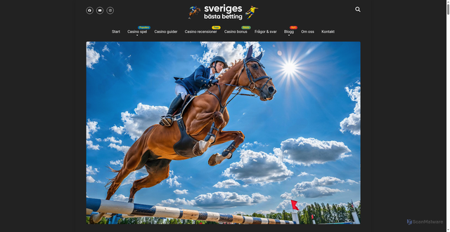 Security scan screenshot of https://sverigesbastabetting.se