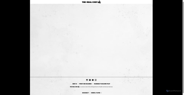 Security scan screenshot of https://therealcost.betobaccofree.hhs.gov/nextlegends