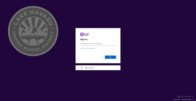 Security scan screenshot of https://lhusdorg-my.sharepoint.com