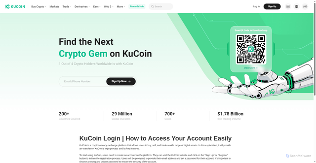 Security scan screenshot of https://kucinlogein.webflow.io/