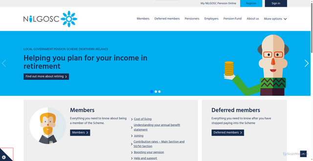 Security scan screenshot of https://nilgosc.org.uk/
