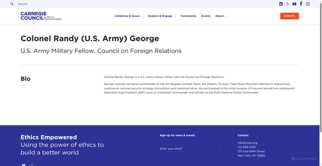 Security scan screenshot of https://www.carnegiecouncil.org/people/randy-george